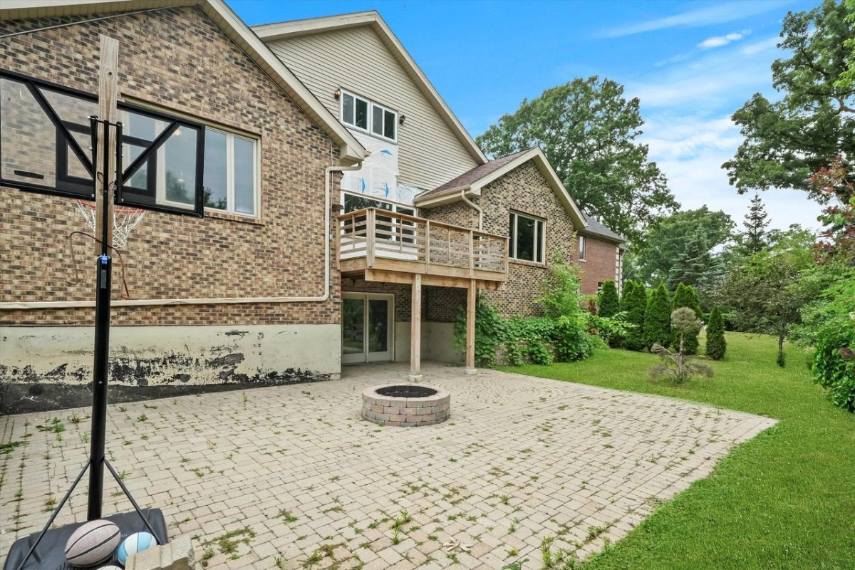 Deck and Backyard